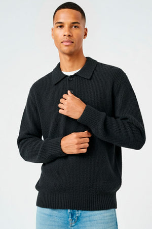 ONLY & SONS Dale Relaxed Fit Polo Knit Black