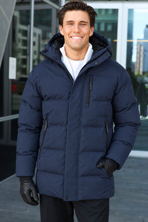 Jack & Jones Trace Alpha Long Puffer Sky Captain