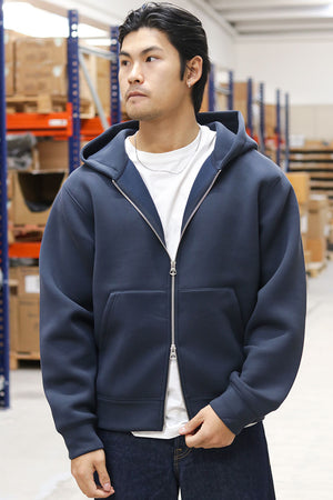 Jack & Jones Cover Scuba Sweat Zip Hood Outer Space Sweatshirt