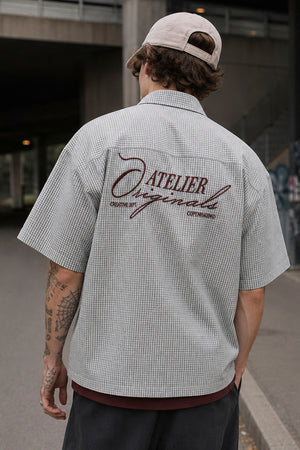 Jack & Jones Savona Austin Shirt SS Styd SS26 Asphalt