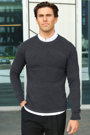 Kronstadt Hannes Cotton knit Charcoal Mix