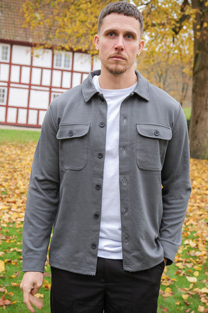 Only & Sons New Kodyl Overshirt Grey Pinstripe