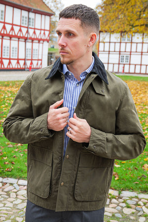 Jack & Jones Clint Waxed Jacket Canteen