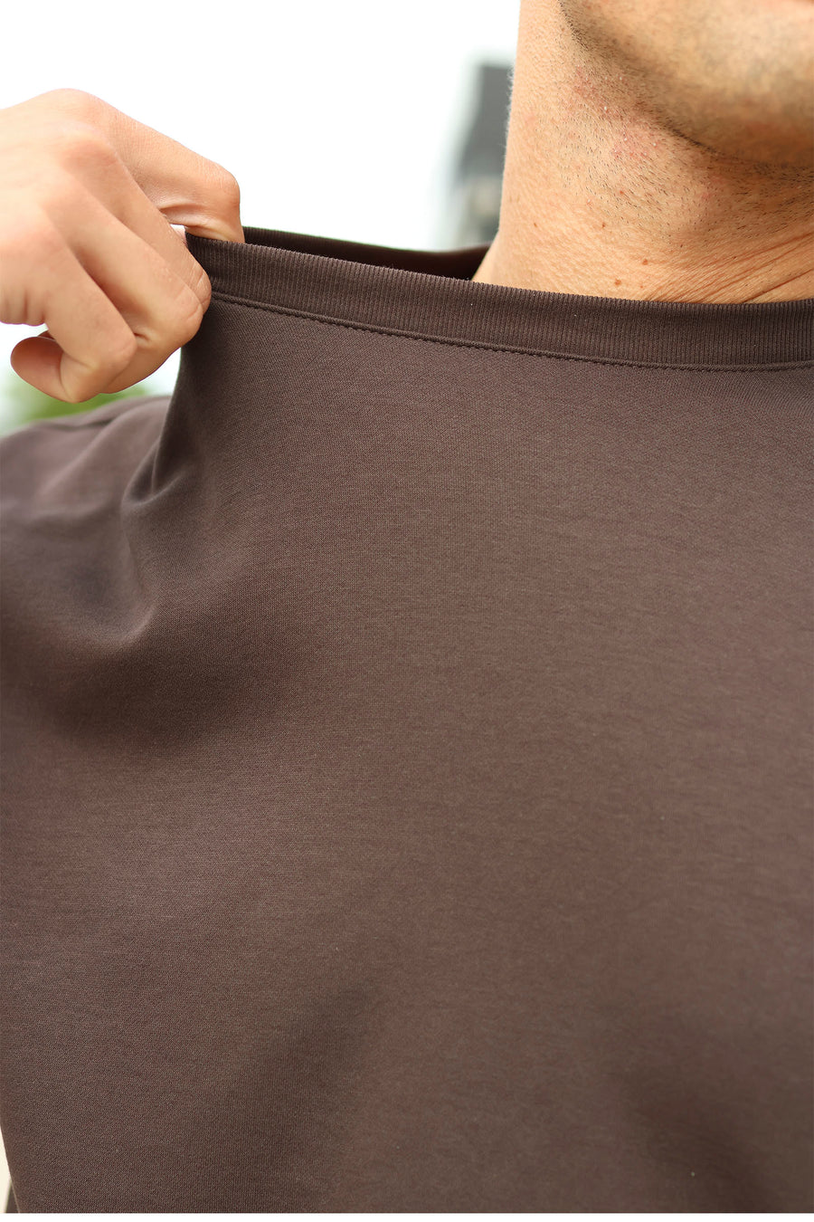 Only & Sons Caspian Airflex Boxy SS Tee Mulch