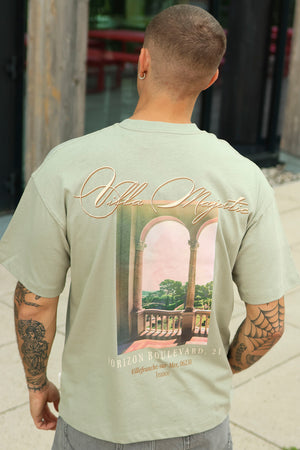Jack & Jones Jorsanremo Back Tee SS Crew Neck SN Seagrass