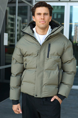 Jack & Jones Trace Alpha Puffer Jacket Dusty Olive
