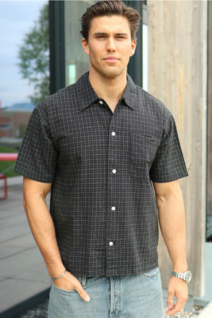 Jack & Jones Riviera Linen Blend Shirt SS LN Black