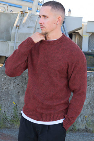 Jack & Jones Soho Ollie Knit Crew Neck SN Fired Brick