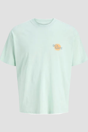 Jack & Jones Sun Mate Tee SS Crew Neck STYD SS26 Pale Blue