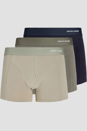 Jack & Jones Gabriel Bamboo Trunk 3 Pack Smokey Olive