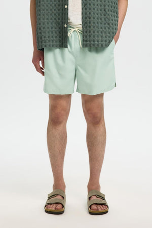 Selected Dane Swimshorts Aqua Gray