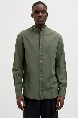 Jack & Jones Summer Band Shirt LS Beetle