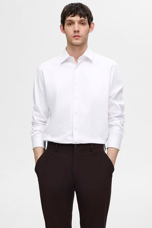 Selected Performance Stretch LS Shirt Bright White
