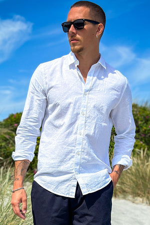 Jack & Jones Summer Shirt LS White