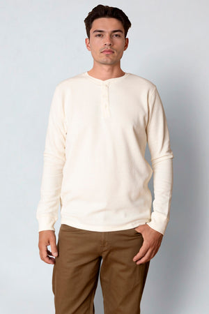 Clean Cut Copenhagen Cal L/S grandad Ecru Melange