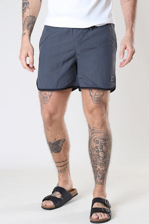 Urban Classics Retro Badeshorts Black/Dark shadow
