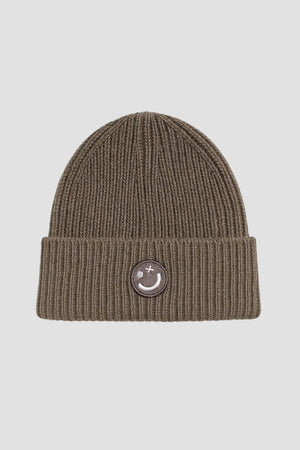 Clean Cut Copenhagen Smiley Beanie Brindle Beige Melange