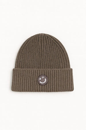 Clean Cut Copenhagen Smiley Beanie Brindle Beige Melange