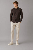 Clean Cut Copenhagen Eske Oxford Skjorte Dark Brown