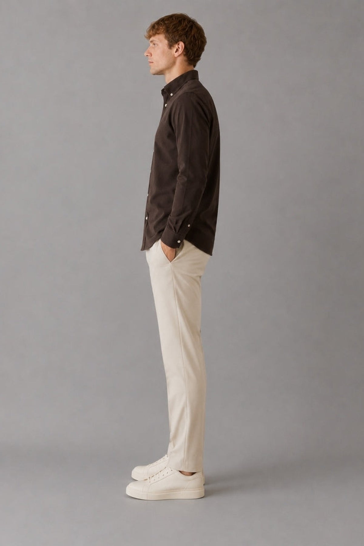 Clean Cut Copenhagen Eske Oxford Skjorte Dark Brown