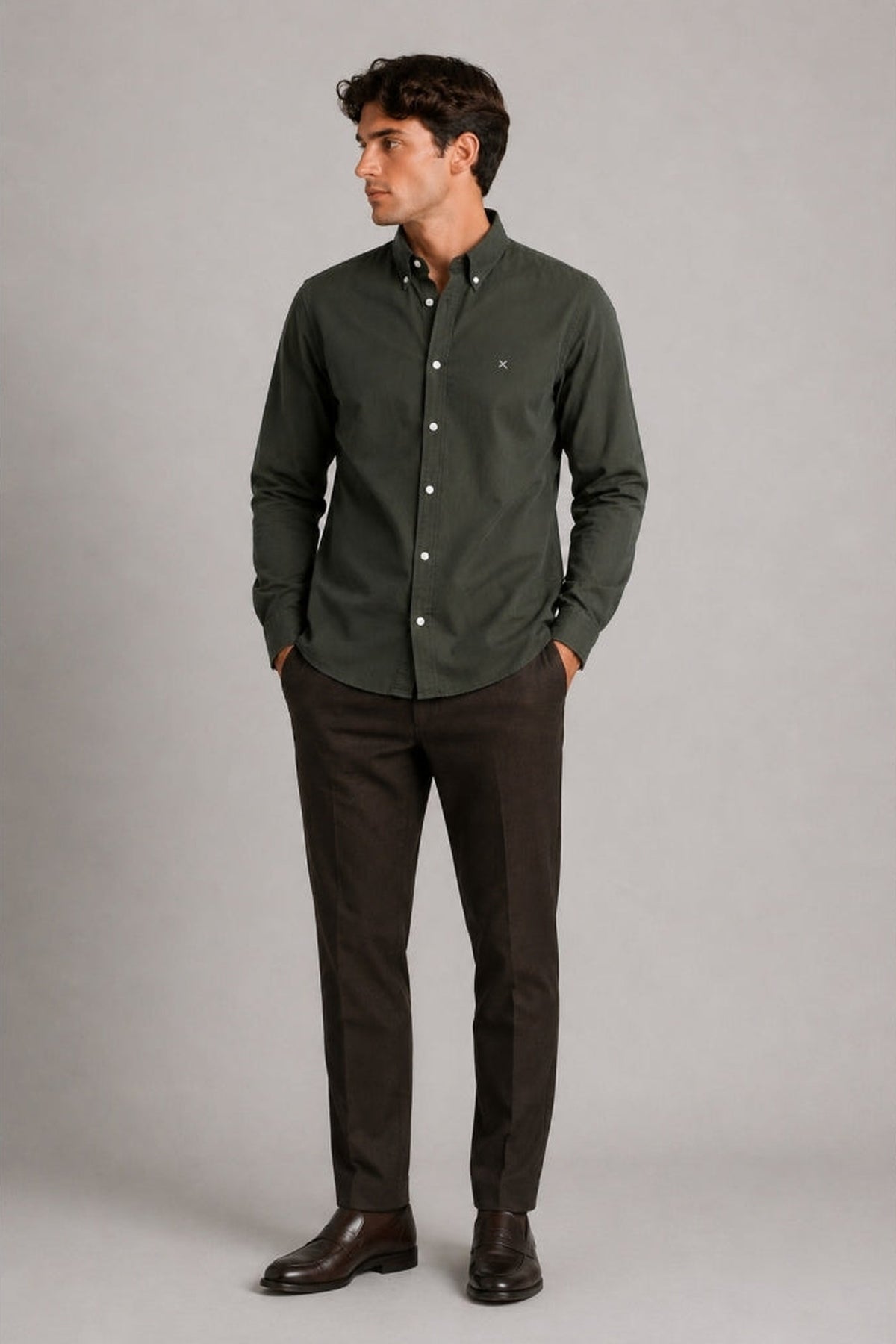 Clean Cut Copenhagen Eske Oxford Dark Forest