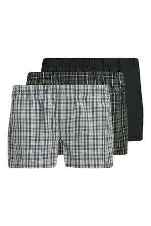 Jack & Jones Milano Woven Boxers 3 Pack Poppy Seed