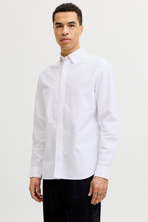Jack & Jones Harvey Oxford Langærmet Skjorte White