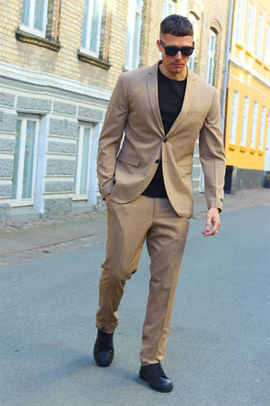 Jack & Jones Premium Franco Slim Fit Suit Petrified Oak