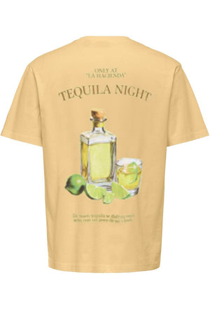 Only & Sons Fred Life Rlx Ss Print Tee Sunlight