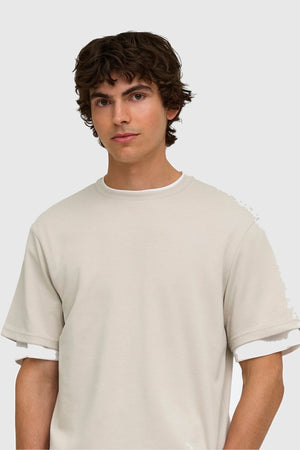 Only & Sons Caspian Airflex SS Reg Tee Silver Lining