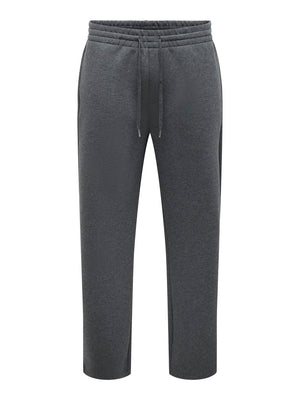 Only & Sons Goyle Wide Scuba Pant Dark Grey Melange