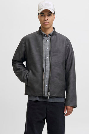 Jack & Jones Fade Pu Bomber Jakke Chocolate Brown