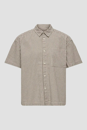 Only & Sons Daves Loose Check Shirt Egret