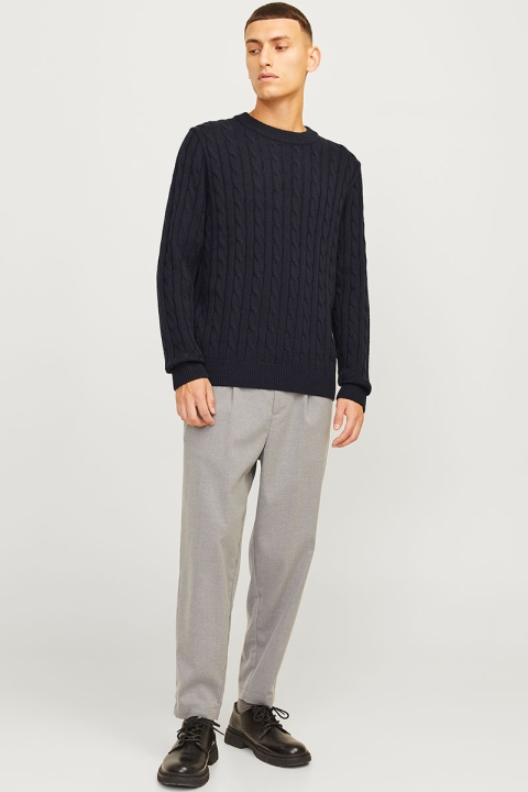 Jack & Jones Ross Knit Crew Neck Navy Blazer