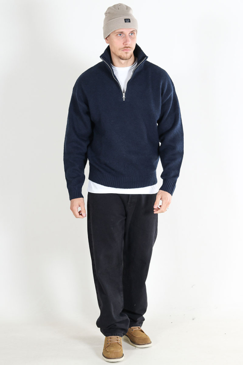 Jack & Jones Ollie Knit Half Zip Sky Captain