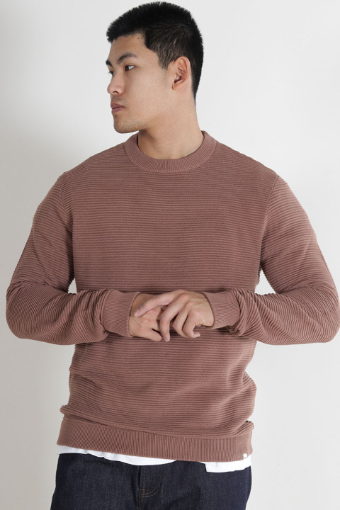 Solid Valencia Crew Knit Acorn