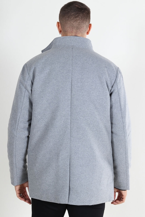 Jack & Jones Harrison Wool Jacket  Light Grey Melange