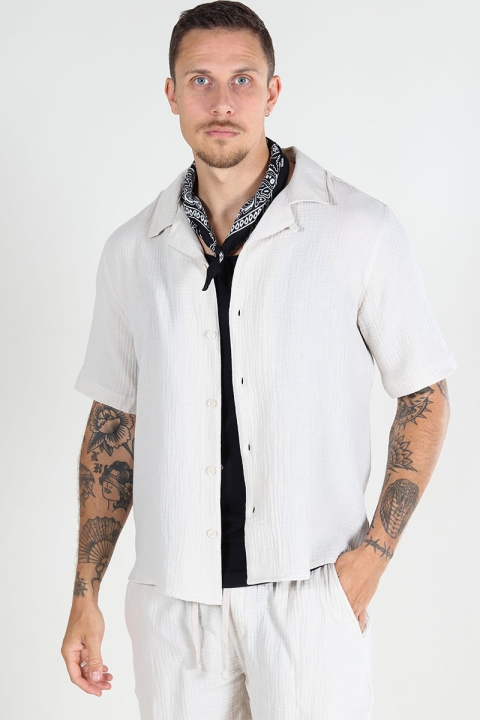 ONLY & SONS Kyle Regular Pas SS Shirt Moonbeam