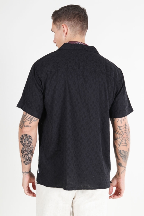 Jack & Jones Mina Jacquard Resort Shirt SS Black