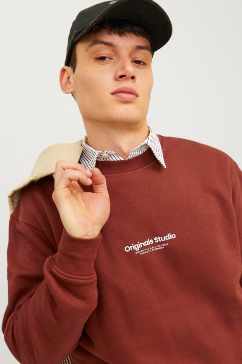 Jack & Jones Vesterbro Sweat Crew Neck Brandy Brown