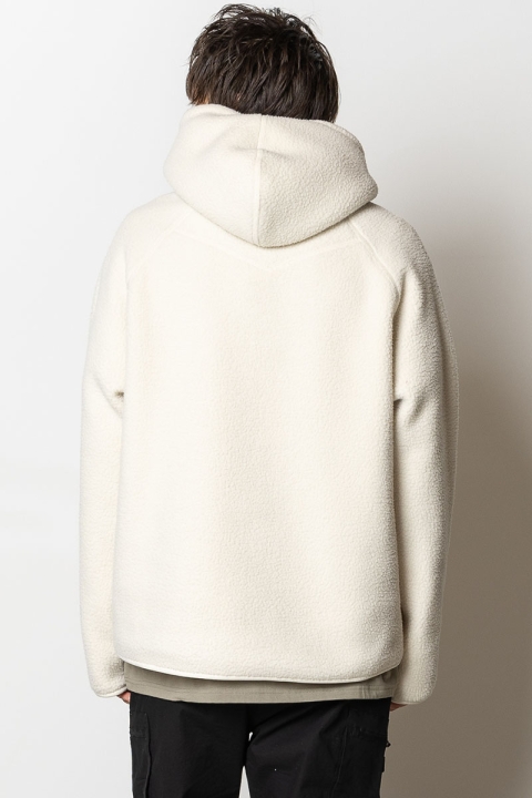 Fat Moose Sawyer fleece hoodie Off White