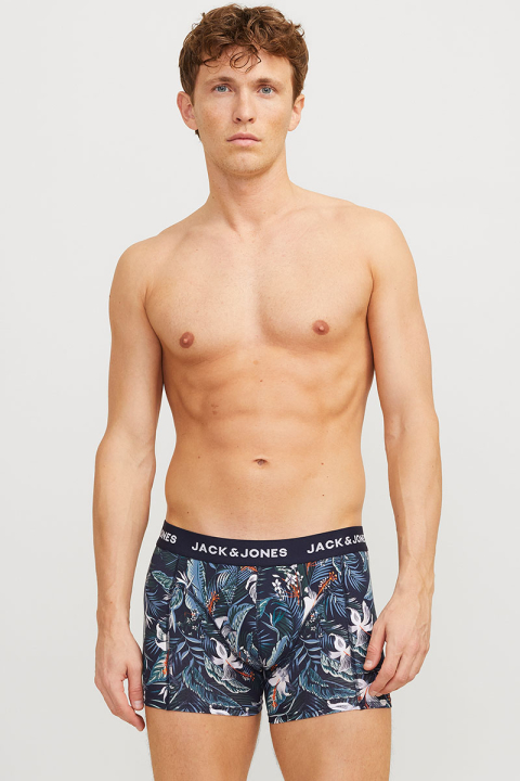 Jack & Jones Brady Flower Trunks 3-Pack Sky Captain