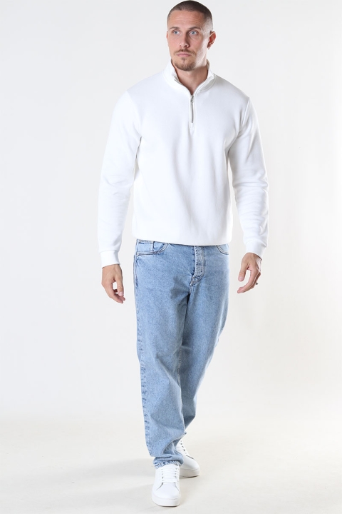 ONLY & SONS Ceres Half Zip Sweat White