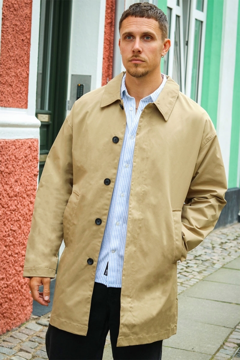 Jack & Jones Crease Mac Coat Kelp