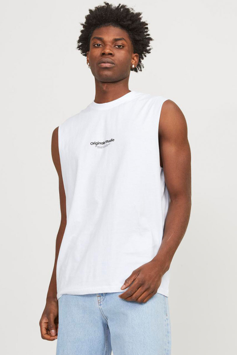 Jack & Jones Vesterbro Sleeveless Tee Bright White