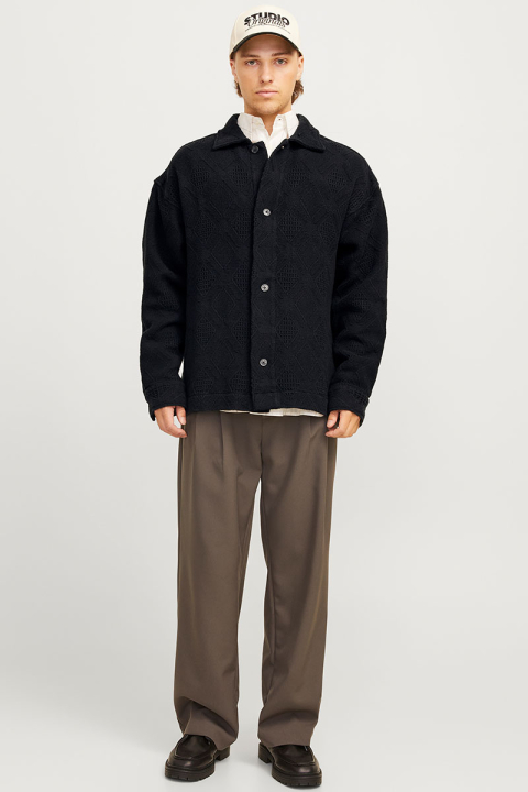 Jack & Jones Greenpoint Jacquard Overshirt  Black