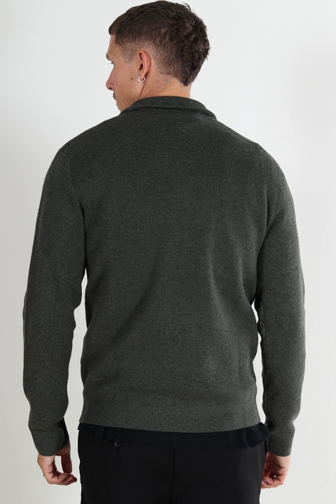 Jack & Jones Milano Stitch Knit Half Zip Peat