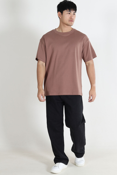 Solid Danton Box Fit Tee Acorn