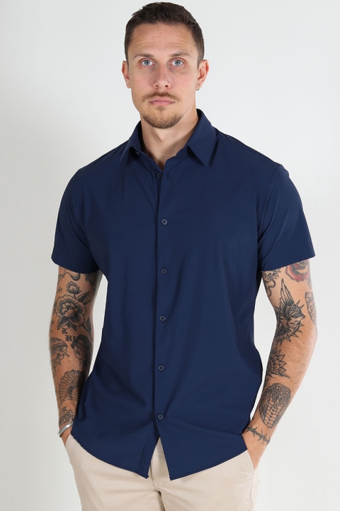 Jack & Jones Active Stretch Shirt SS Navy Blazer