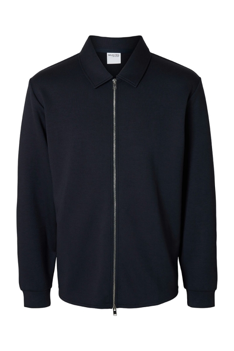 Selected Emanuel Soft Sweat Full Zip Sky Captain